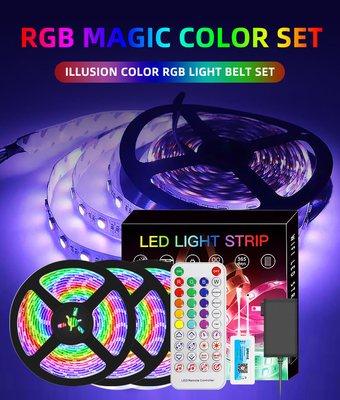 5050 lampade fluorescenti di RGB Inteligente LED 10 metri di Bluetooth APP di OEM di controllo