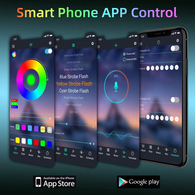 Luce di striscia flessibile di 12V 5m 5050 RGB LED con controllo di Wifi APP