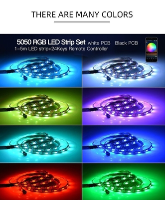 Colore di RGB delle lampade fluorescenti 5050 di USB 5V Inteligente LED per il certificato del CE del fondo della TV