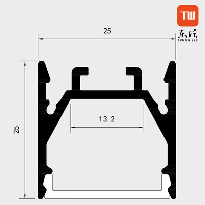 Profilo circolare di montaggio di superficie LED, OEM di alluminio flessibile di profili di Manica