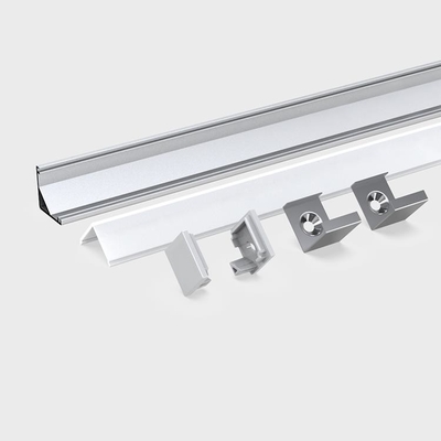 Profilo LED ad angolo di 90 gradi con montaggio a parete per armadio