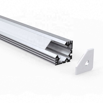 Materiale di alluminio nero bianco d'argento messo anodizzato di profilo dell'angolo LED