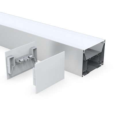 100mm x argento di alluminio di profilo del LED sospeso 75mm per il cinema dell'armadietto