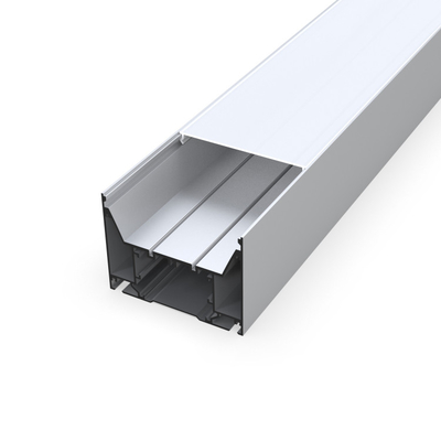 100mm x argento di alluminio di profilo del LED sospeso 75mm per il cinema dell'armadietto