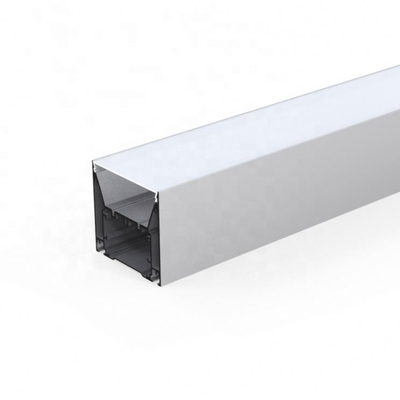 Profili di alluminio 80mm x 76mm delle lampade fluorescenti bianche d'argento del LED per il guardaroba