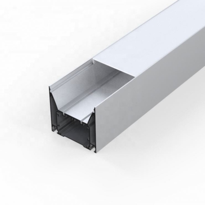 Profili di alluminio 80mm x 76mm delle lampade fluorescenti bianche d'argento del LED per il guardaroba